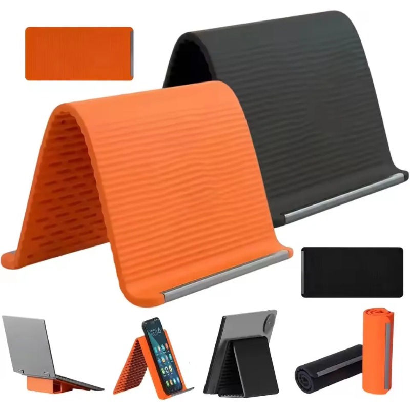 Laptop Accessories Organizer - Esnek Katlanabilir Silikon Telefon Tutucu Taşınabilir