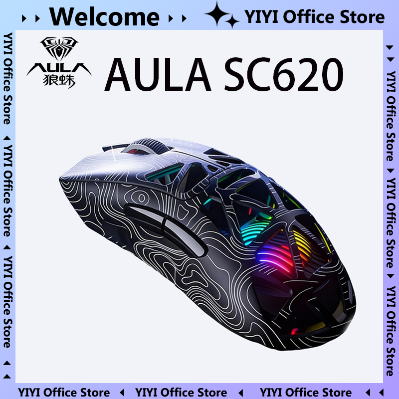 Laptop Accessories Rgb - AULA SC620 Üç Modlu Kablosuz Oyun