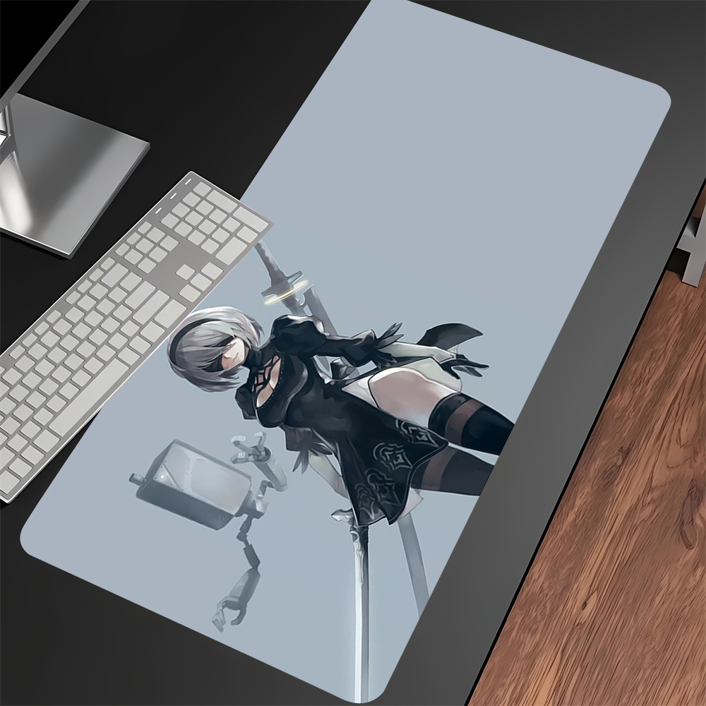 Laptop Accessories Nearby - 90x40cm Anime Kız Nier Automata 2B