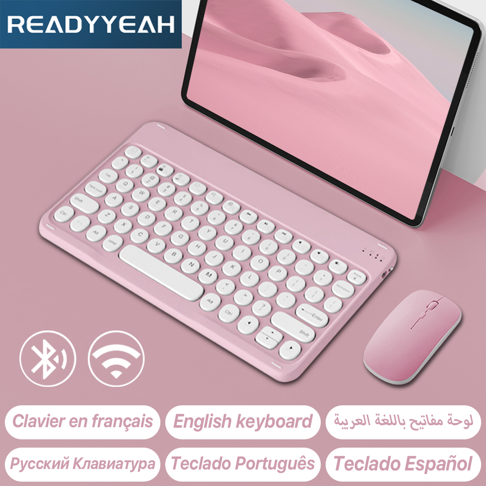 Mini Wireless Mouse - Apple Samsung için kablosuz klavye ve