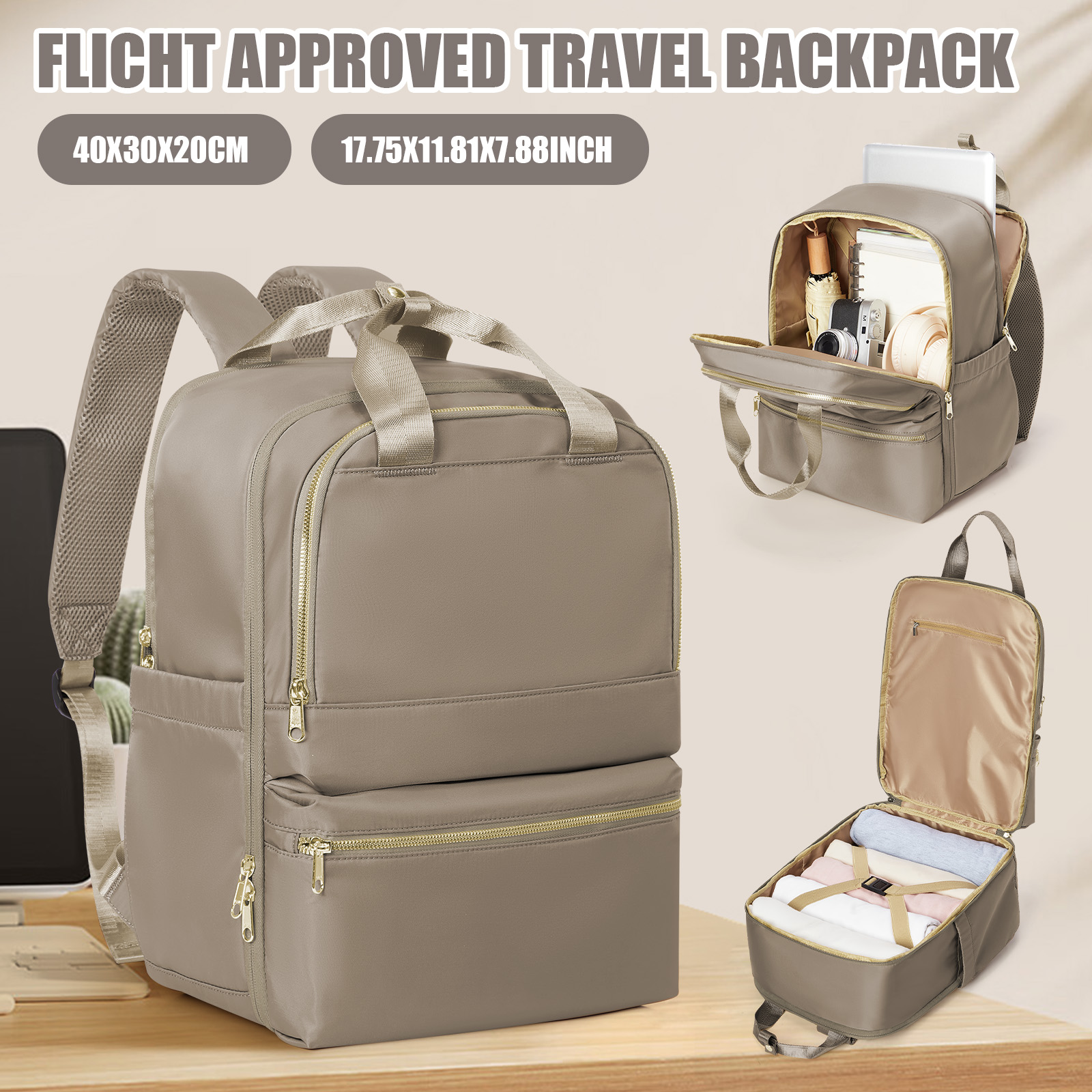 Laptop Original Accessories - Ryanair 40x30x20 Kadınlar için Seyahat Sırt