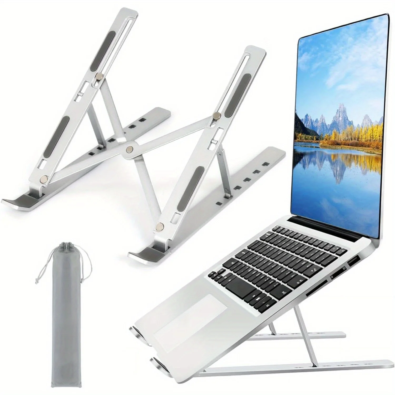 Laptop Accessories Organizer - Ayarlanabilir Alüminyum Dizüstü Bilgisayar Sehpası -