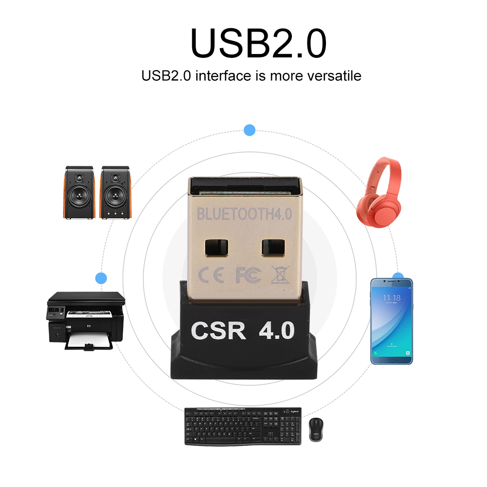 Mini Wireless Mouse - Bluetooth Adaptörü Kablosuz Dongles CSR4.0 Mini