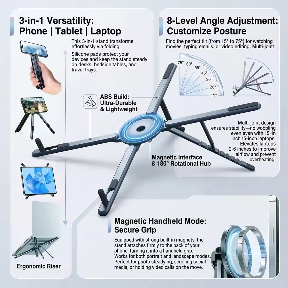 Taşınabilir Manyetik Telefon T - Laptop Accessories Organizer incelemesi ve fiyatı
